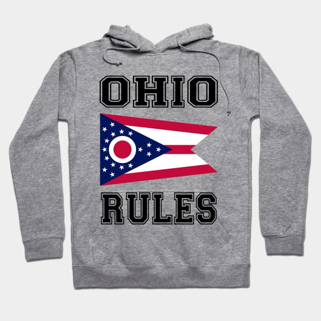 Ohio Rules Hoodie by RockettGraph1cs